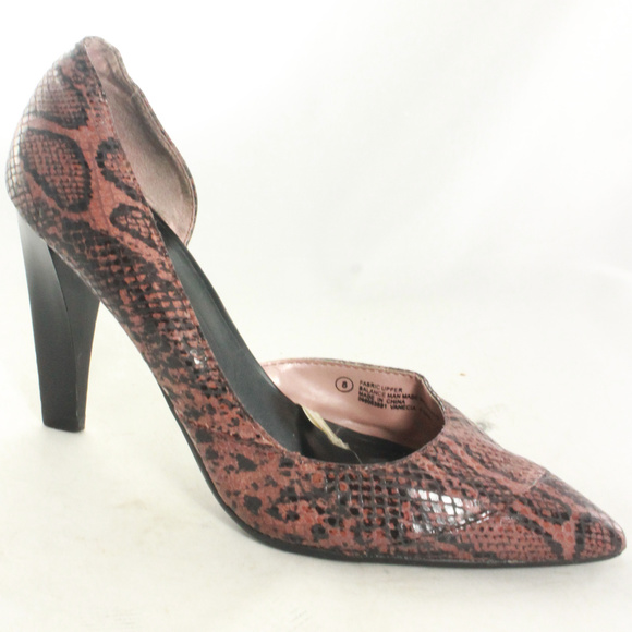 Mossimo Supply Co. Shoes - MOSSIMO Supply Snake Print Cutout Pump Heels Sz 8 US Women